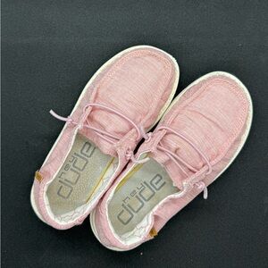 Hey Dude Pink Girls Size 12 EUC